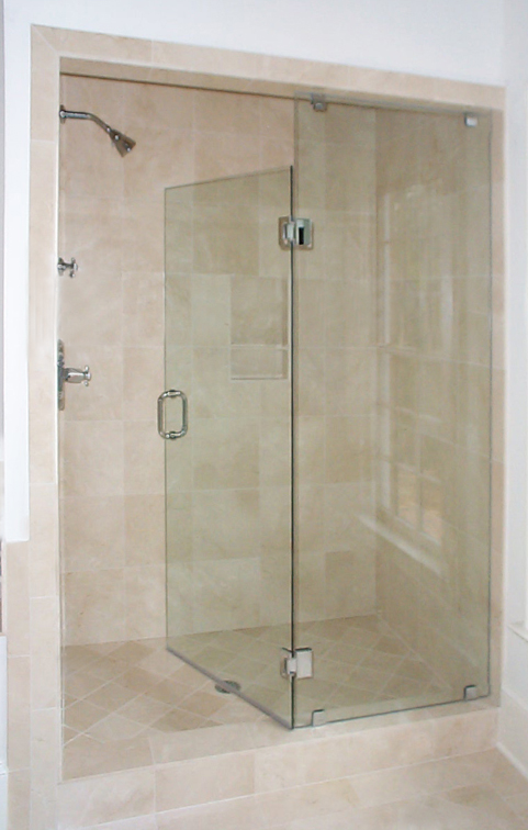 10 Frameless door inside open